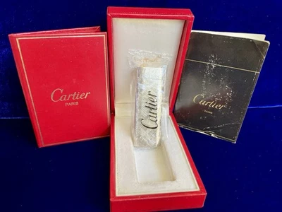 Cartier Lighter Brushed Silver New Sealed Old Stock Condition Full Set Box - Image 1 of 4