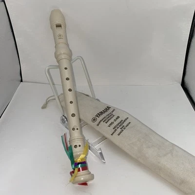 Yamaha YRS24B Soprano Recorder Baroque 3 Piece With Canvas Cover - Image 1 of 3