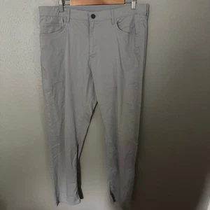 Pantalón Movimiento FAHERTY RESERVE en Chino Gris Talla 36x30 Ropa de Trabajo Informal Todos los Días - Imagen 1 de 8