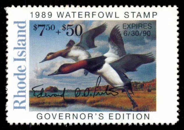 RI1GC — 1989 Rhode Island Governor Edition Contingency stamp - Image 1 of 1