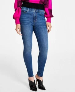 DKNY Jeans Mid Blue Astor Mid Rise Ankle Length Skinny Jeans Sz 30 - AU12 - Picture 1 of 9