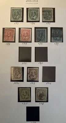 Canada 1903/12 11 Used King George V Stamps On One Album Page ( Lot A98/3) - Image 1 of 3