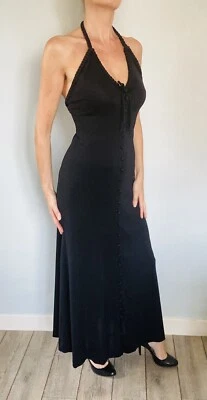 Robe longue LORIS AZZARO Haute Couture Vintage 1970/1980 - Photo 1/4