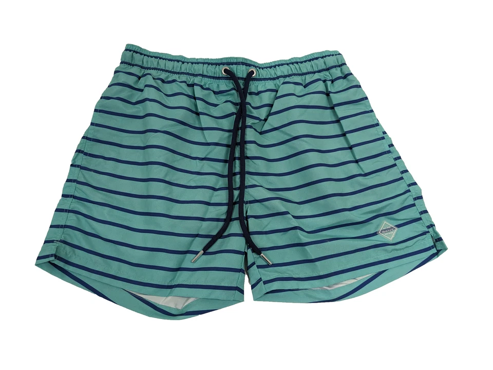 Pantalones Cortos de Natación GANT Para Hombre Piscina Verde Bretón Rayas 921916010 Talla M Nuevos con Etiquetas Foto 1 de 2