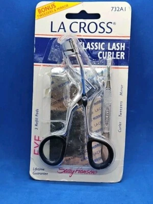 Rizador de pestañas clásico La Cross de Sally Hansen 732AI con pinzas inclinadas y espejo Foto 1 de 2
