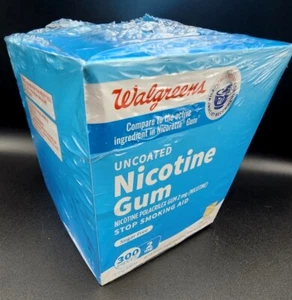 WALGREENS NICOTINE GUM-2MG ORIGINAL-300 PC-HUGE BOX 2 MG SEALED-FRESH Exp12/2027 - Picture 1 of 11