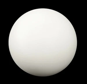 Solid Plastic Ball 4" Diameter White Acetal Polyacetal Plastic Low Friction - Picture 1 of 1