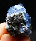 29 g natural cubic transparent stacked blue fluorite specimen/China