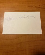 ADILSON RODIGUEZ - BOXER - AUTOGRAPH SIGNED - INDEX CARD -AUTHENTIC - A1652