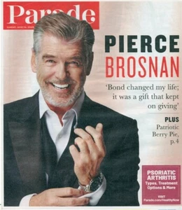 PARADE - PIERCE BROSNAN + PATRIOTIC BERRY PIE - Picture 1 of 1