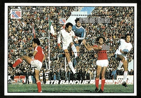 Togo 1994 - Soccer, World Cup Football - Souvenir Sheet - Scott 1612 - MNH Cover