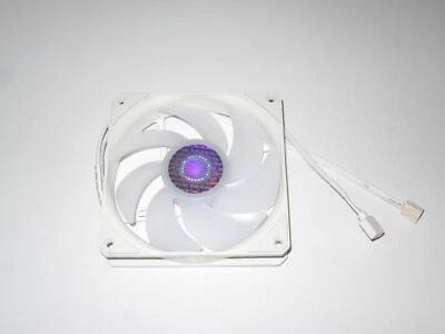 Cooler Master SickleFlow RGB White Edition 4-Pin 120mm PC Fan 4-Pin RGB header - Image 1 of 3