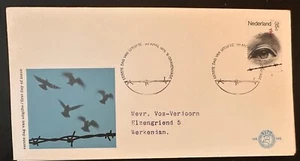 CM) 1975. NETHERLANDS. EYE. FDC. PIGEONS. INTERNAL MAIL. XF - Picture 1 of 1