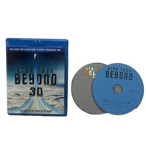 Star Trek: Beyond 3D (Blu-ray 3D + Blu-ray + DVD + Digital HD) - DISCS VERY GOOD - Picture 1 of 12