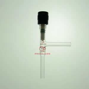Lab Glass Valve, High Vacuum, Teflon Protected, 90° Metering,0~4mm - Imagen 1 de 1
