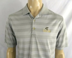NIKE GOLF POLO SHIRT SS Mens M Silver Quail Creek GC Fairhope, AL Silver Poly - Picture 1 of 7