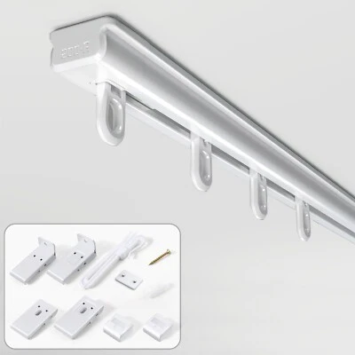 Verstellbare Aluminium Gardinenschiene 1 Läufig Vorhangschiene Längenverstellbar - Bild 1 von 4