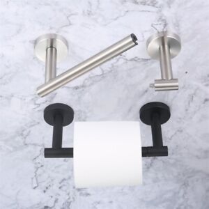 1Pc Toilet Paper Roll Holder Wall Mounted Bathroom Kitchen Tissue Rack 2 Color