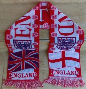 Selección Nacional de Fútbol de Inglaterra Bufanda Aficionados al Fútbol, ¡Bufanda De Colección!! - Imagen 1 de 1
