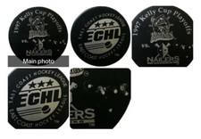 1997 KELLY CUP PLAYOFFS PEORIA RIVERMEN VS WHEELING NAILERS ECHL VTG GAME PUCK