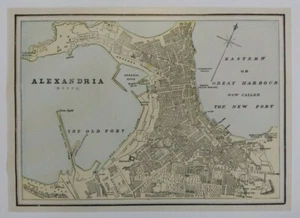 1897 Map of Alexandria Egypt - Foto 1 di 1