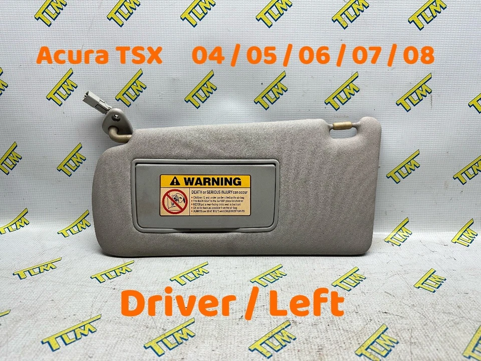 04-08 Acura TSX Parasol Conductor Espejo izquierdo Gris 2004 2005 2006 2007 2008 OEM Foto 1 de 1