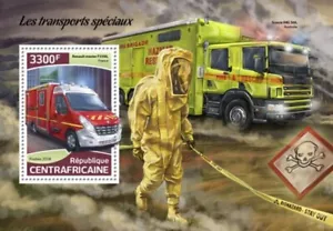 África Central - Transporte especial 2018 - Hoja de recuerdo - CA18308b - Imagen 1 de 1