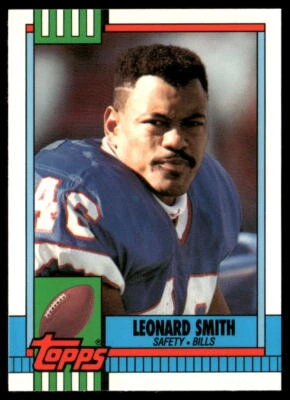 Leonard Smith 1990 Topps Collector's Edition (Tiffany) #194 - Buffalo Bills - Image 1 of 2