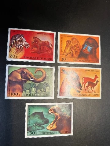 Chad stamp C121-125 MH Cover