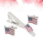 Usa Flag Tie Clip Necktie Clips for Men Fsthers Day Gift Clasp