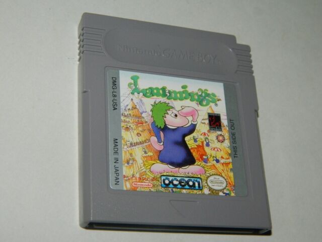 Rare Fan Game LEMMINGS for Nintendo Gameboy Advance Gameboy 