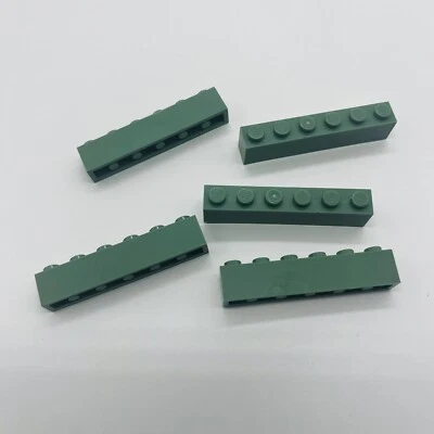 LEGO Lote de 5 Piezas de Ladrillo Verde Arena 1x6 Star Wars Harry Potter 3009 04 Foto 1 de 3