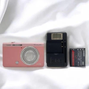 [Mint] CASIO EXILIM HIGH SPEED EX-ZR70 Pink Digital Camera w/Battery charger - Picture 1 of 8