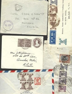 UK GB 1930-40 BRITISH INDIA COLECCIÓN DE 12 CUBIERTAS 4 ESTÁN CENSURADAS - Imagen 1 de 2