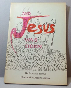 And Jesus was Born 1961 Paperback 1st Ed Children's Church Press Book Illustrat - Foto 1 di 7