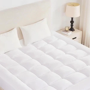 Full Size Mattress Topper 2 Inch Thick – Soft Pillow Top, 8–21" Deep Pocket - Picture 1 of 6