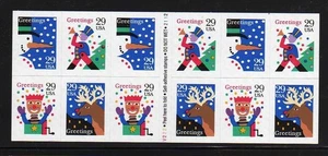USA Scott 2802a Complete Self Adhesive Pane, 29¢ Christmas Pane of 12 V333 3333 - Picture 1 of 1