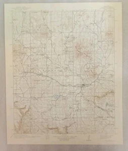 VINTAGE ORIGINAL FLAGSTAFF ARIZONA USGS GEOLIGICAL TOPO TOPOGRAPHICAL MAP 1939 - Picture 1 of 6