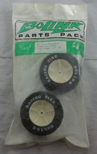 Vintage BoLink 1/10th Grooved/Cross Cut Rear Foam Tires Fits Associated RC10 - Picture 1 of 2