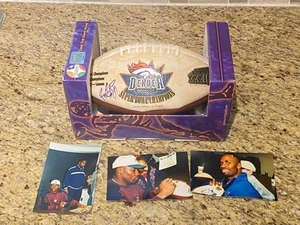 Broncos SB XXXIII signiert Football-Rod Smith-Tyrone Braxton-John Mobley /50.000 - Bild 1 von 4