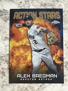 2023 Topps Chrome Update Series Action Stars Gold Refractor Alex Bregman /50 - Bild 1 von 2