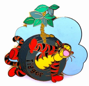 VERY RARE! DISNEY Winnie the Pooh 100 Acre Woods Pin - TIGGER on a TIRE SWING - Picture 1 of 2