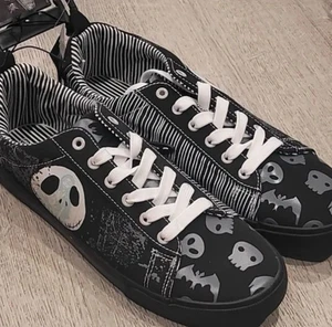 Disney Nightmare Before Christmas Jack Skellington Sneakers ~ Herren Größe 9 Neu mit Etikett - Bild 1 von 5