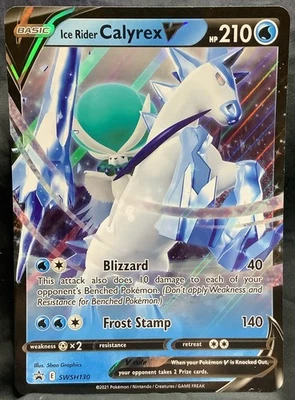 Pokemon Ice Rider Calyrex V SWSH130 Sword & Shield JUMBO/OVERSIZED Promo - Image 1 of 2