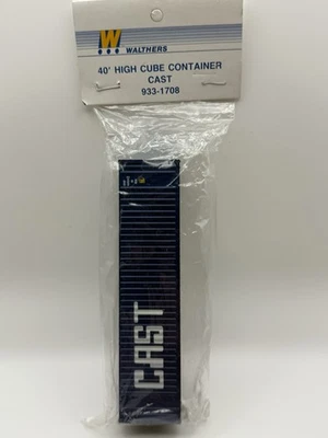 HO Walthers 40’ High Cube Container CAST 933-1708 Brand New Factory Sealed - Image 1 of 2