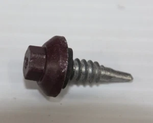 1/4 x 7/8 Stitch Dome Cap Self-Drilling Metal Roofing Screw, Brandywine, ~3.5lbs - Picture 1 of 3