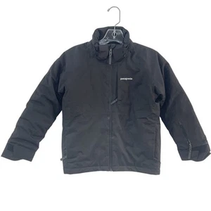 Patagonia Black Polyester Zip-Up Ski Jacket Boys’ Size Small Preowned - Picture 1 of 6