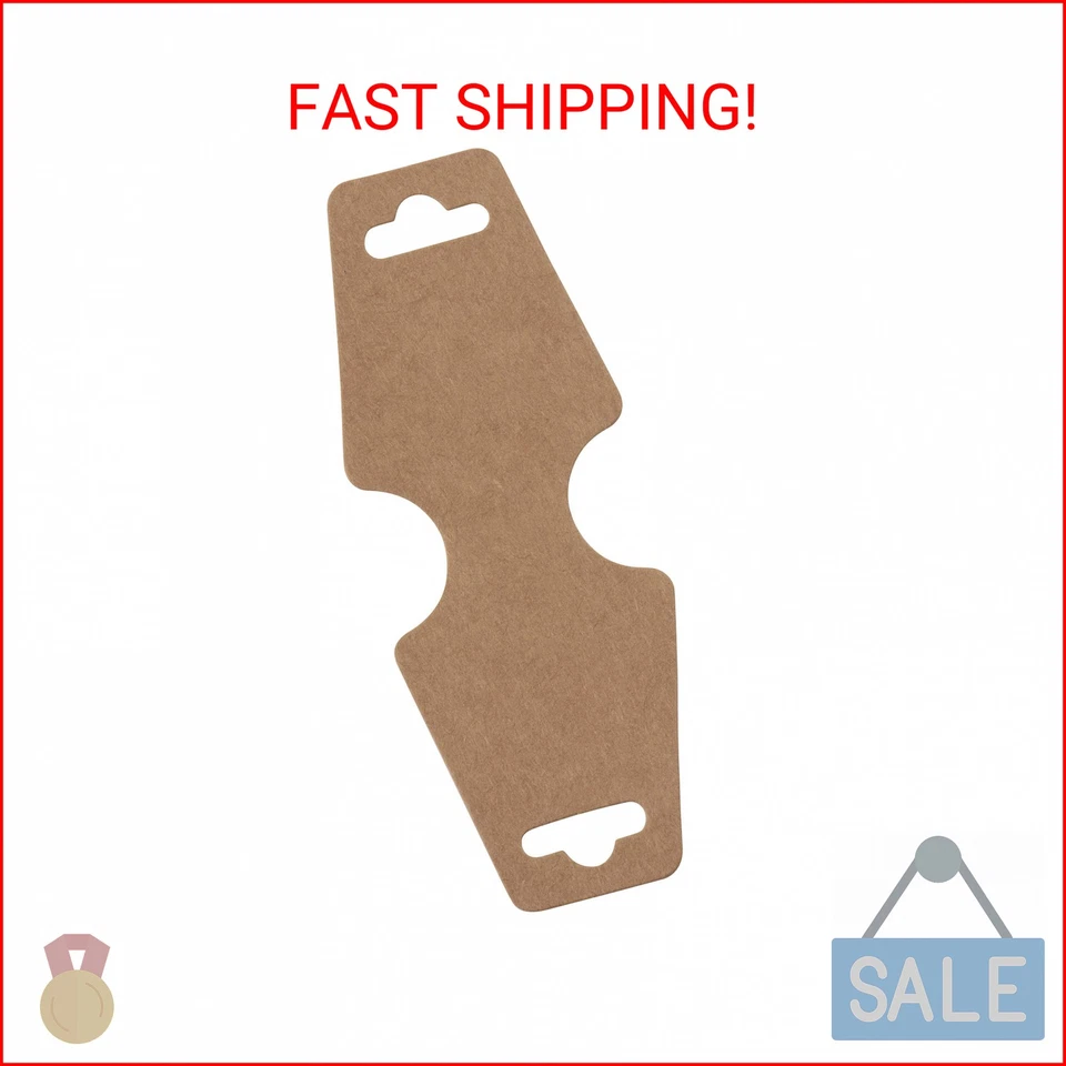 200-pack Kraft White Blank Bracelet Necklace Display Card Jewelry Hanging Tags