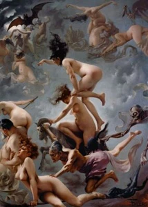 Falero - Witches Going To Their Sabbath Painting Wall Art Print Poster Picture - Picture 1 of 6