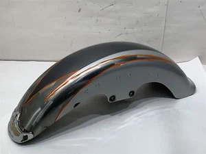 Harley-Davidson Fat Boy 2005 FLSTFSE CVO guardabarros delantero platino niebla y pizarra - Imagen 1 de 9